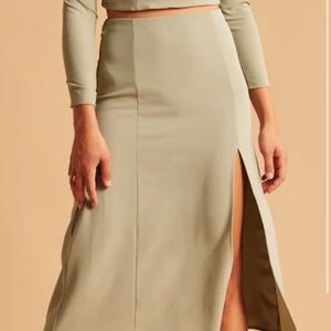Sage green skirt!! Abercrombie & Fitch